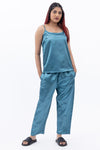 Satin nightsuit set with pyjamas