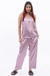 Satin nightsuit set with pyjamas