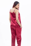 Satin nightsuit set with pyjamas