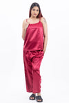 Satin nightsuit set with pyjamas