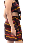 Tie dye Satin Skirt