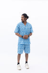 Mens printed cotton Co-ord Set