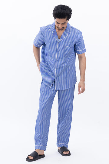 Cotton Stripe Nightsuit