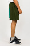 Colour blocked cotton knit shorts