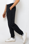 Solid cotton knit joggers