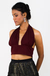 Lycra halter neck top