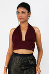 Lycra halter neck top