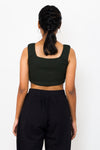 Square neck crop top