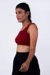 Square neck crop top