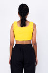 Square neck crop top