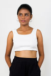 Square neck crop top