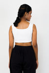 Square neck crop top