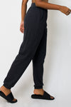 Solid cotton knit joggers