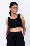 Square neck crop top