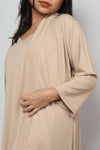 Lycra luxury robe with v-neck slip dress