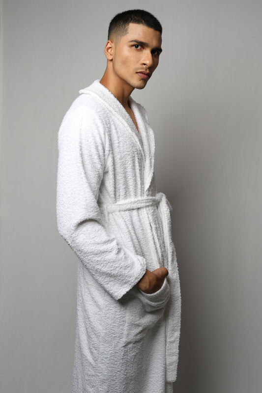 Towel material bathrobe - full length