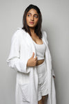 Towel material bathrobe 3 Pc set - full length