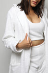 Towel material bathrobe 3 Pc set - full length