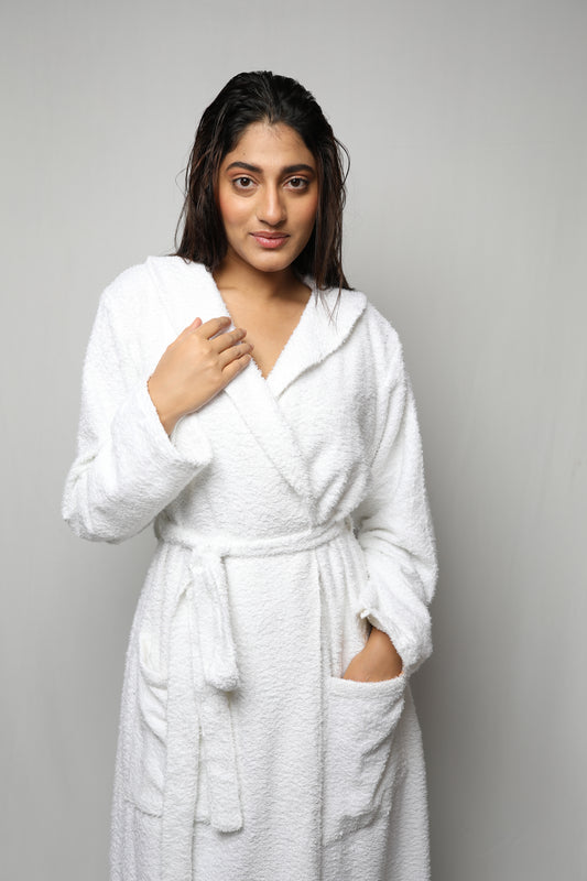 Towel material bathrobe - full length