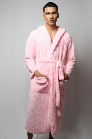 Fur bathrobe - full length