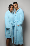 Fur couple bathrobe