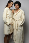 Cotton matte couple bathrobe