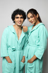 Cotton matte couple bathrobe