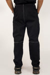 Overstitched twill jeans