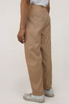 Solid stripe cotton trousers