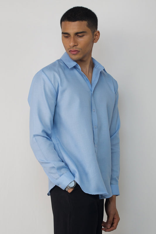 Relaxed fit cotton shirt