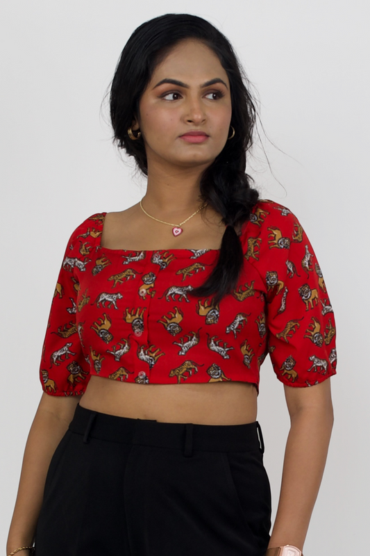 Printed crop top