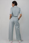 Solid cotton shirt and trousers