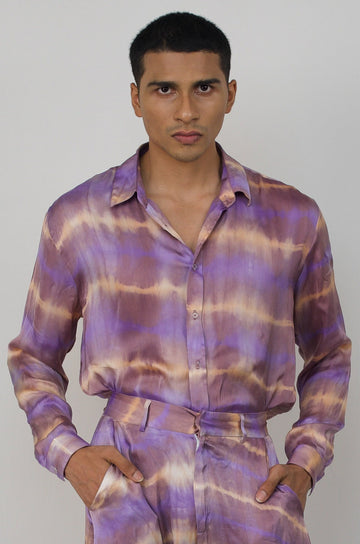 Relaxed fit tie dye shirt