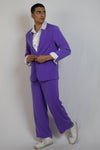 Non crease blazer and solid trousers