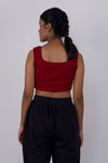 Square neck crop top