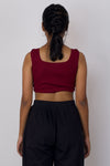 Square neck crop top