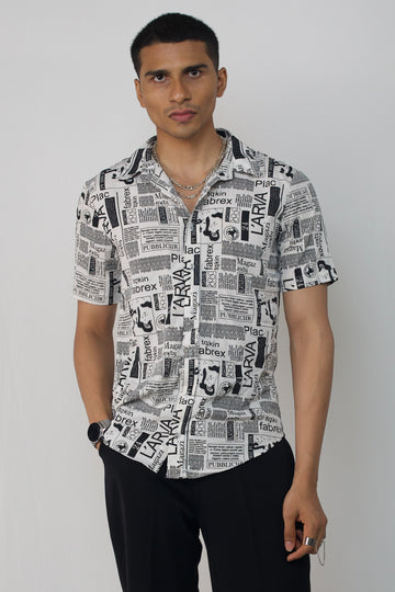 Printed half sleeve shirt